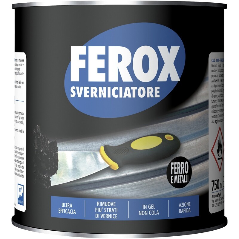 sverniciatore per ferro e metalli  750ml.