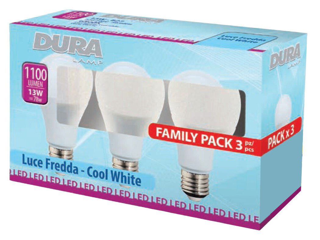 Lampada Led set goccia  13W E27-L.1100 6000k