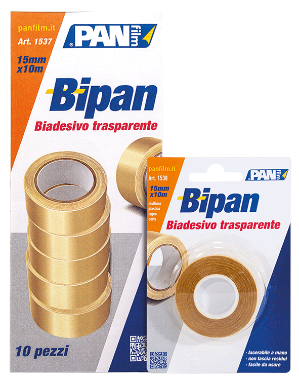 BIPAN Biadesivo trasparente PANFILM