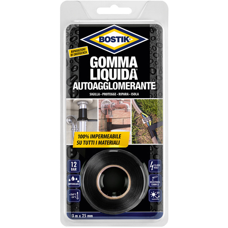 Gomma liquida nastro autoagglomerante