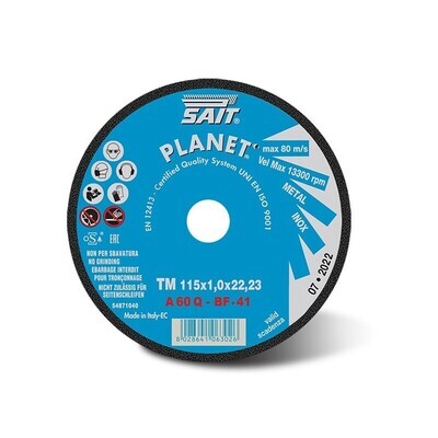 Disco da taglio ferro planet -tm a 60 q pz.10