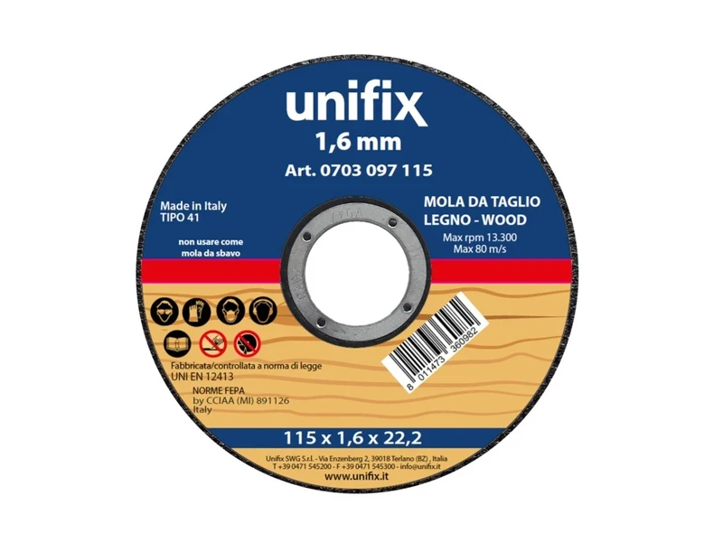 Unifix Mola da taglio legno