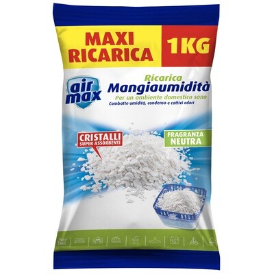 Assorbiumidità  AIRMAX sali ricarica 1kg