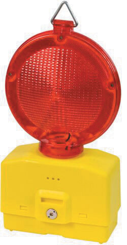 Lampeggiante per cantiere luce rossa  s/batt