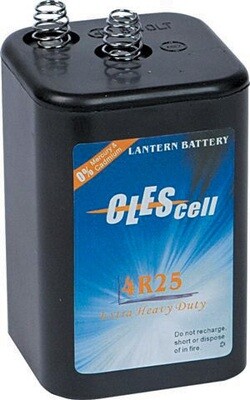 Batteria 6v per lampeggiante cantire pz.2