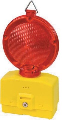 Lampeggiante per cantiere luce rossa  s/batt