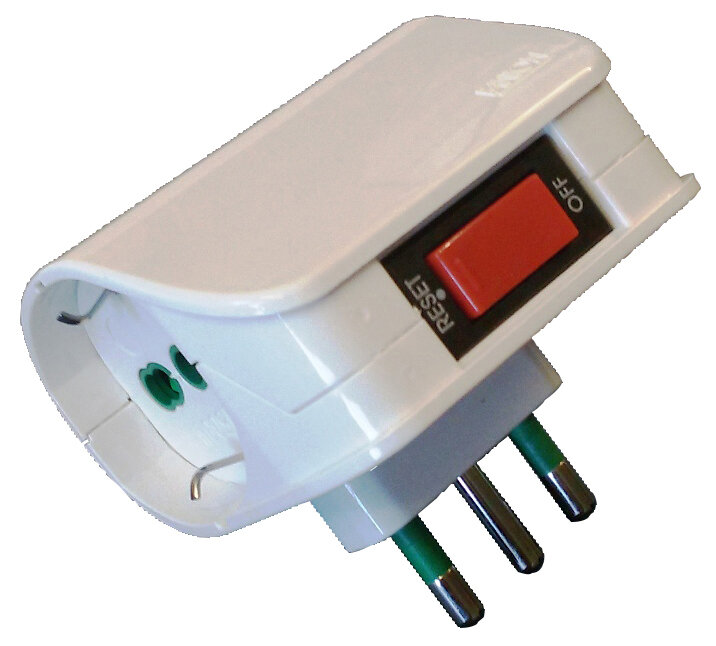 Adattatore 2p bip-sch c/int.sicur.FME ART.87.310