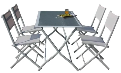 Set tavolo + 4 sedie pieghevoli "ASTRO" HFS-268