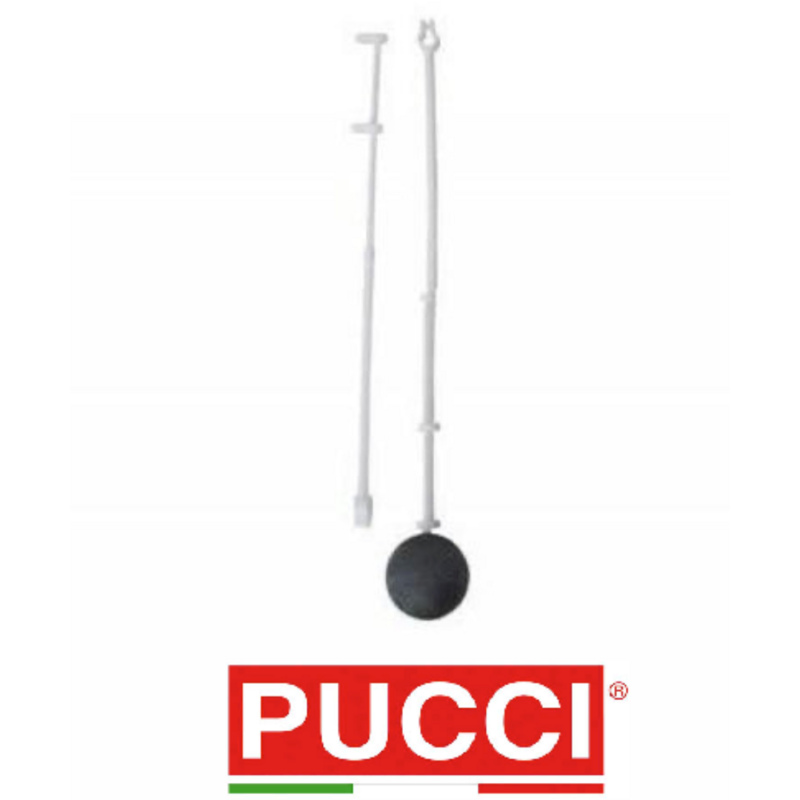 Pucci -Gruppo sfera con astina completo per cassetta incasso SARA