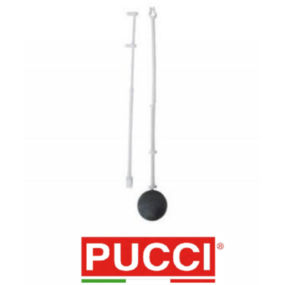 Pucci -Gruppo sfera con astina completo per cassetta incasso SARA