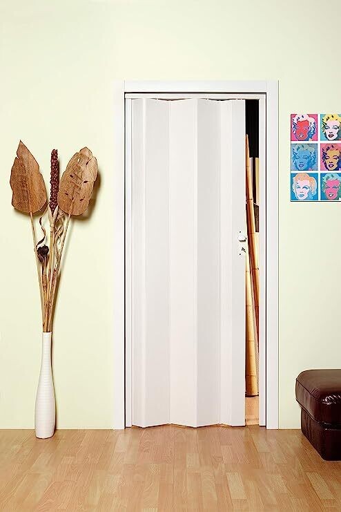 Porta a soffietto 'MAYA'  cm. 83x214 bianco frassino