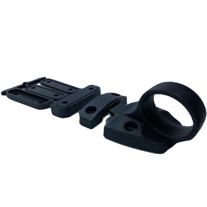 Cricchetto in nylon retto NERO RAL-9005