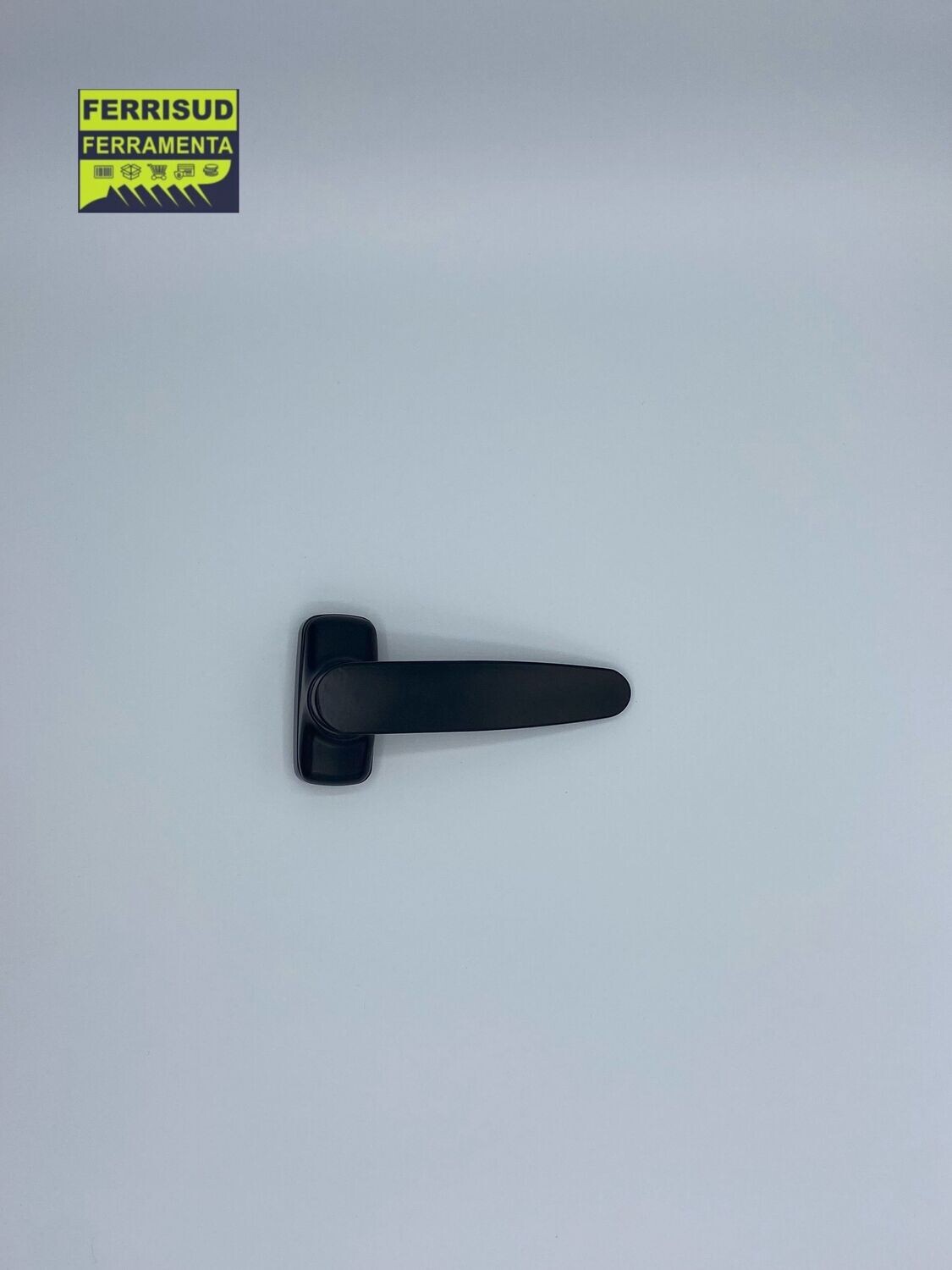 Doppia maniglia giglio bassa alluminio NERO RAL-9005