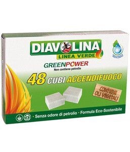 Accendifuoco 48 cubi diavolina Green power