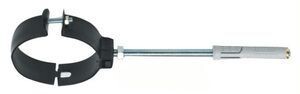 Collare per stufe a  pellet nero satinato cm.10