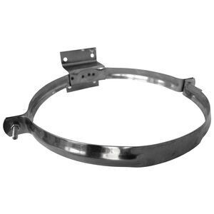 Collari inox con staffa per tubi stufa Cm.25 ECO