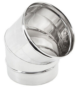 Gomito inox Aisi 304 45º