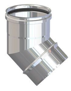 Gomito inox Aisi 304 45º Cm. 8