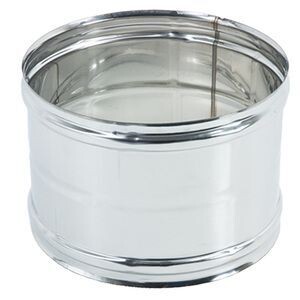 Raccordo inox attacco F.F. Diametro 8 cm.