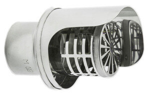 Terminale di scarico inox modello orizzontale diametro 80