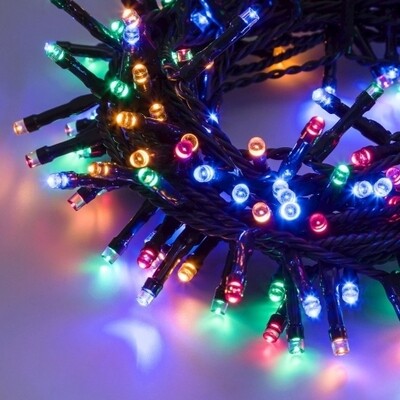 Luci di natale per interni e esterni multicolor