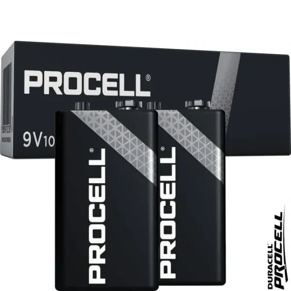 Duracell batterie alcaline PROCELL E 9V Confezione 10 pezzi