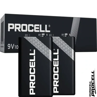 Duracell batterie alcaline PROCELL E 9V Confezione 10 pezzi