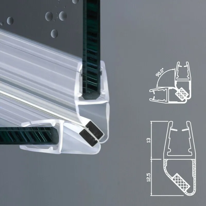Guarnizione per box doccia H.200 cm. Pz.2