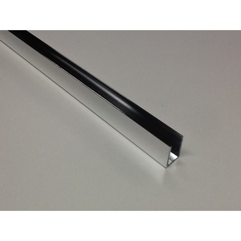 Profilo argento canalino ad U  H.100