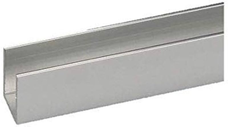 Profilo argento canalino ad U  H.100