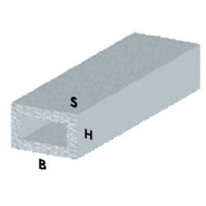 Profilo Tubo rettangolare H.200