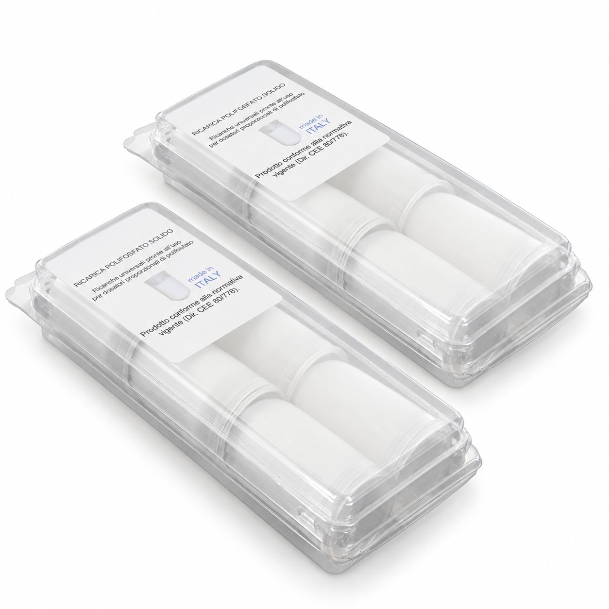 Ricariche polifosfato anticalcare - 12 cartucce (2 x 6)