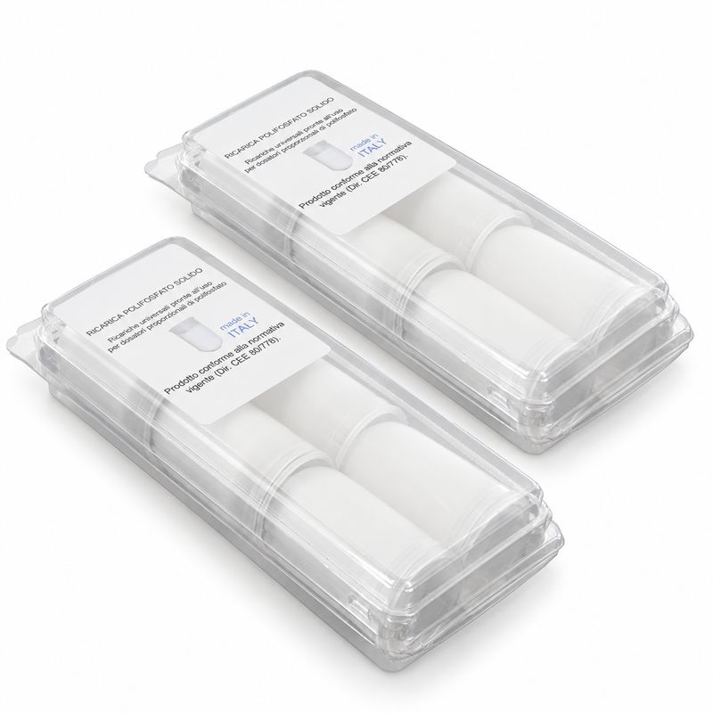 Ricariche polifosfato anticalcare - 12 cartucce (2 x 6)
