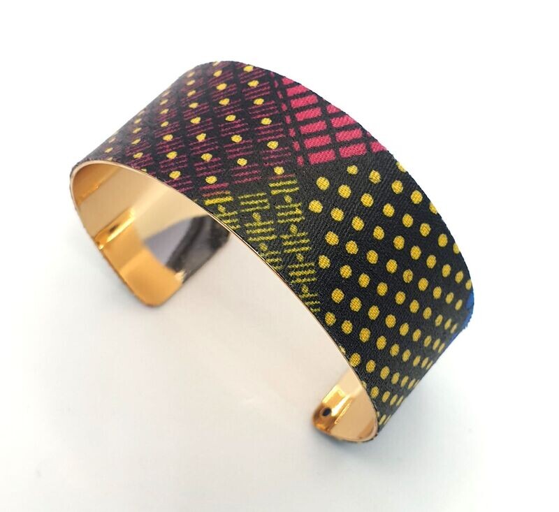 Manchette Thalya
Jaune, noire et rose