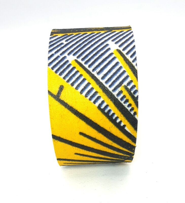 Manchette large Thalya
Jaune, blanc et noir