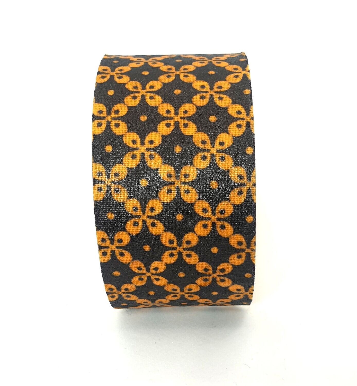 Manchette large Thalya
Orange et noir