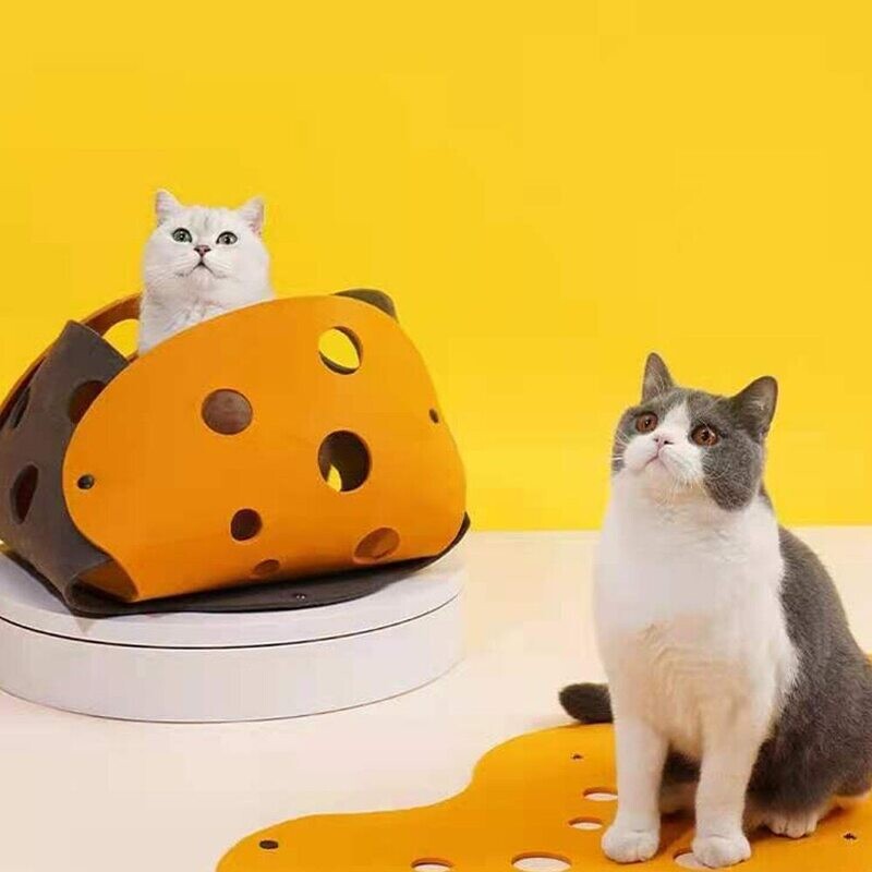 Cat Toy Felt Pom Tunnel Deformable Toy Funny Accessories