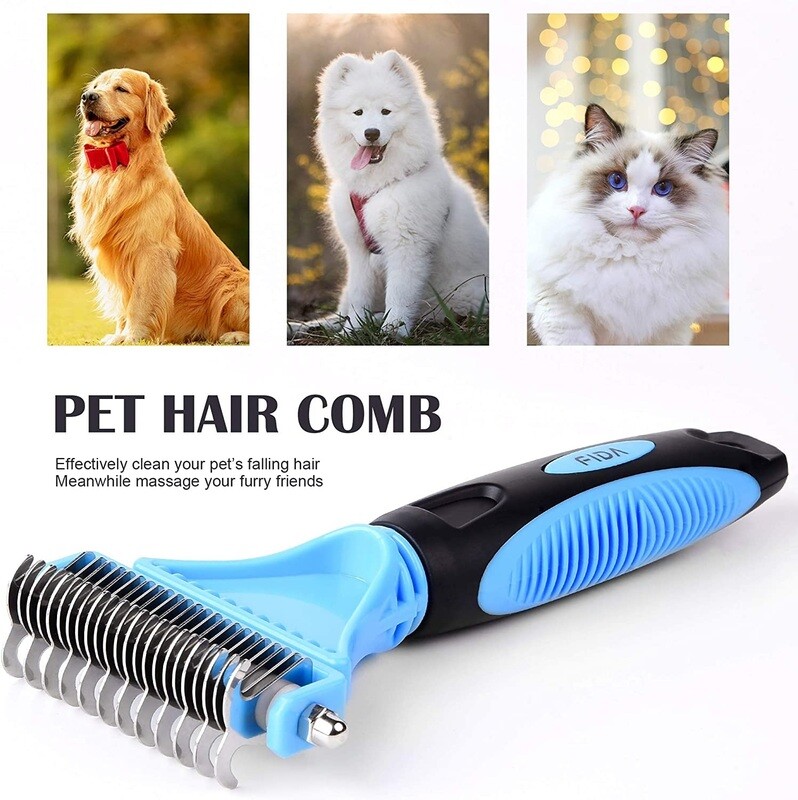Pets Stainless Steel 3 in 1 Grooming Brush