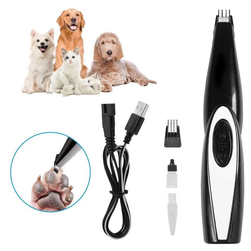 USB Rechargeable Dog Cat Foot Hair Trimmer