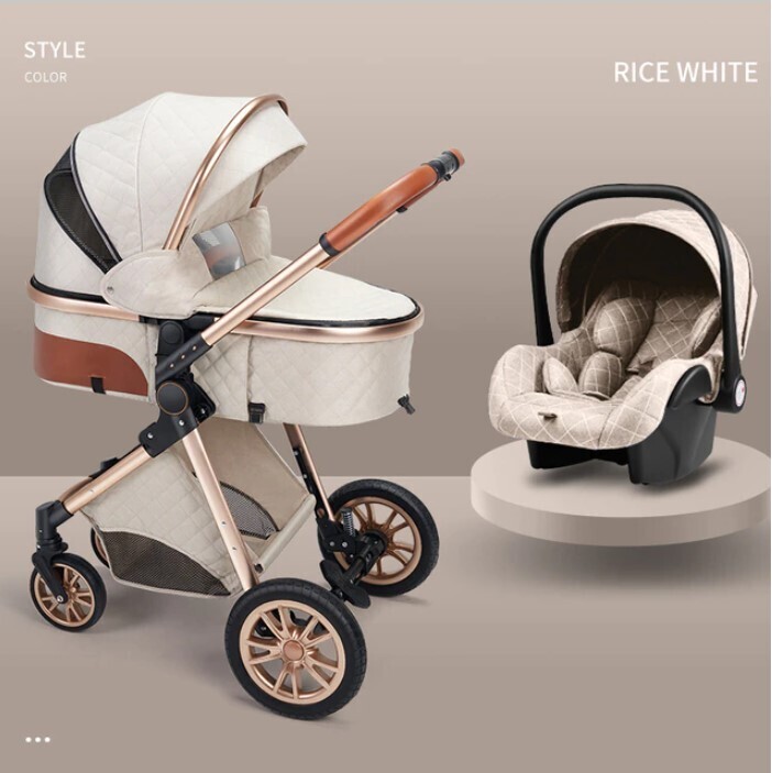 Luxury 3-in-1 Baby Stroller