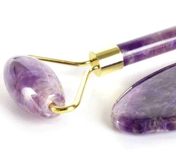 Gua Sha Facial Massager Natural Stone Jade Roller
