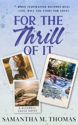 Signed Paperback For the Thrill of It with NSFW artwork overlay