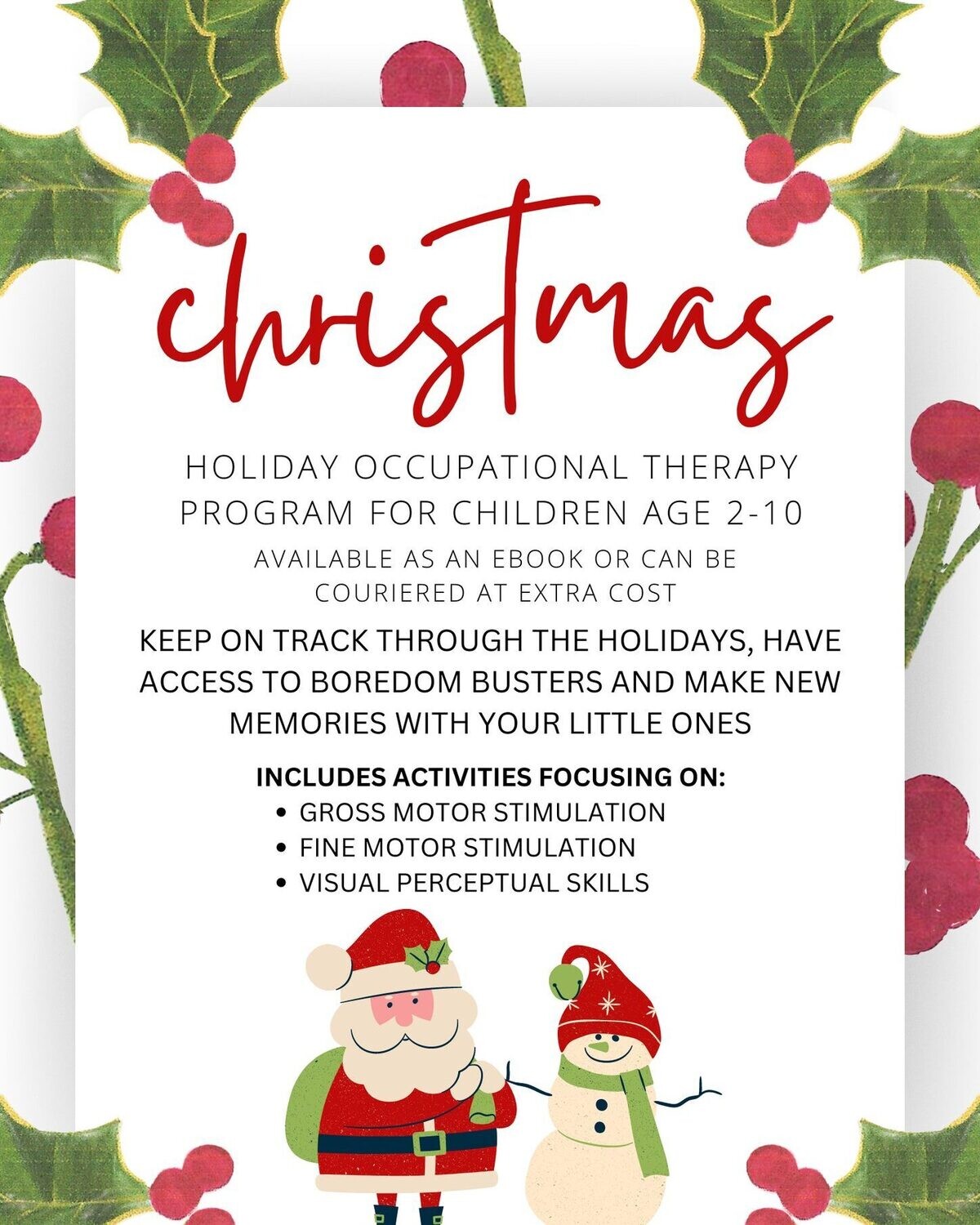 Kids&#39; Christmas Activity Book (Personalised)