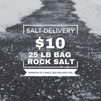 $10 Rock Salt Bag - 25 LB X2