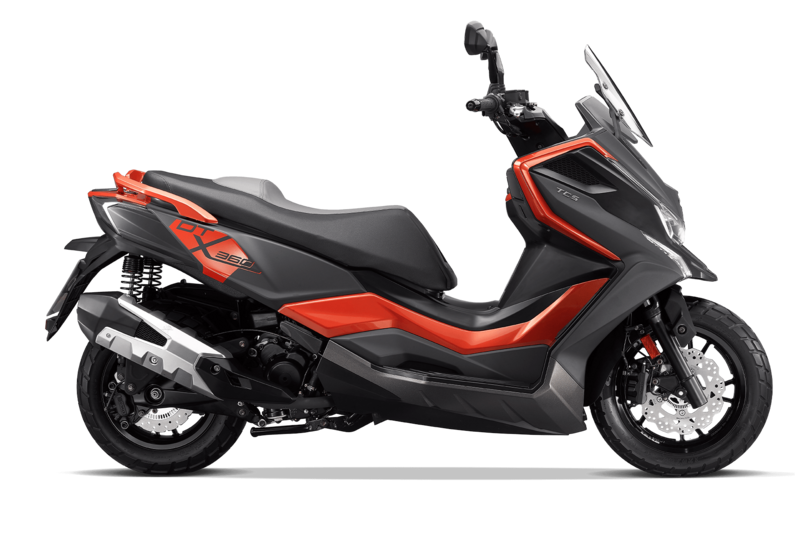 Kymco DT X360 350i ABS (matt schwarz/orange)