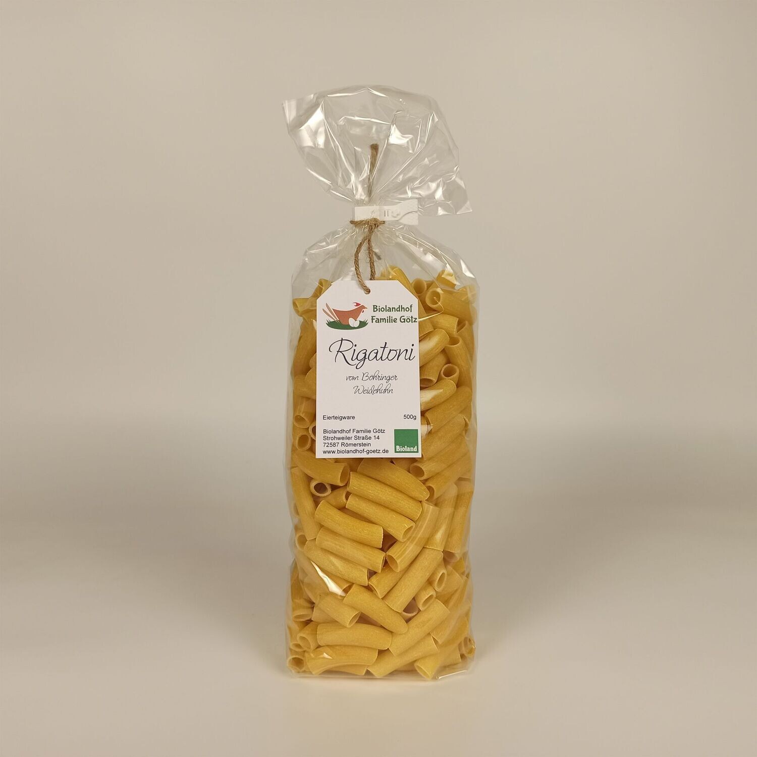 Bioland Nudeln "Rigatoni"