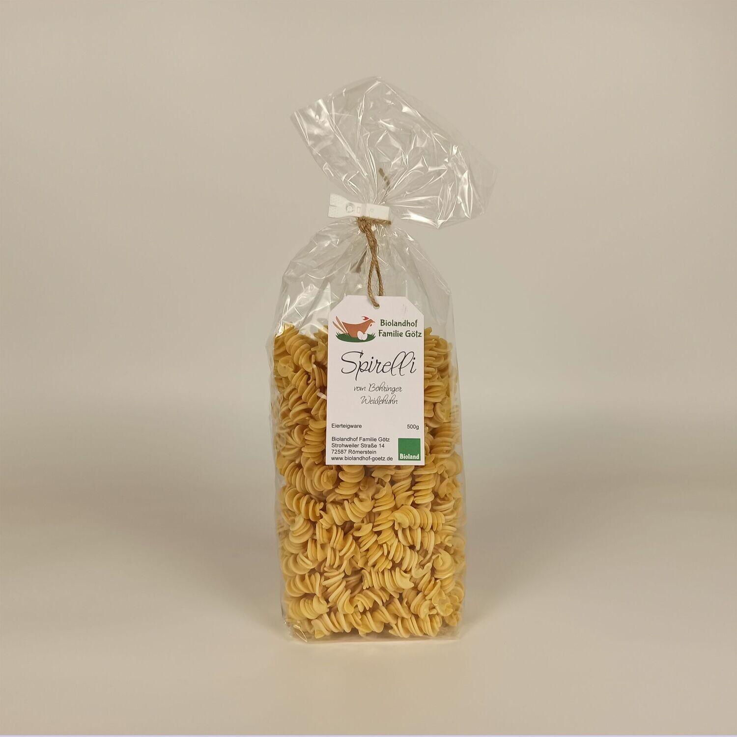 Bioland Nudeln "Spirelli"