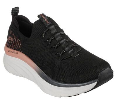 Skechers D’ Lux Walker Let it Glow - Black/Rose Gold - Scarpe Donna