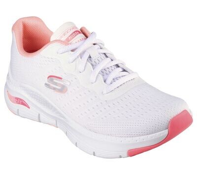 Skechers Arch - Fit - Infinity Cool - White / Pink - Scarpe Donna