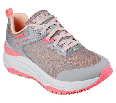 Skechers D&#39;Lux Trail - Round Trip - Gray/Pink - Scarpe Donna